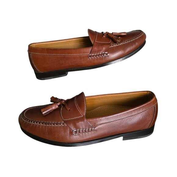 Cole Haan Pinch Tassel Loafers Mens Size 9.5D Brown Leather Shoes Made In India main image 11